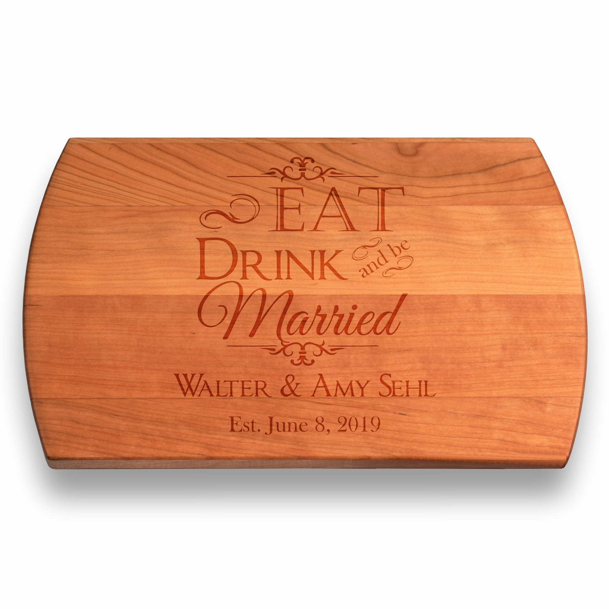 Eat Drink And Be Married | Personalized Engraved Cutting Board